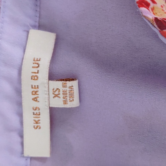 Skies Are Blue XS Semi Sheer Floral Metallic Tiered V-Neck Maxi Dress - Picture 3 of 16